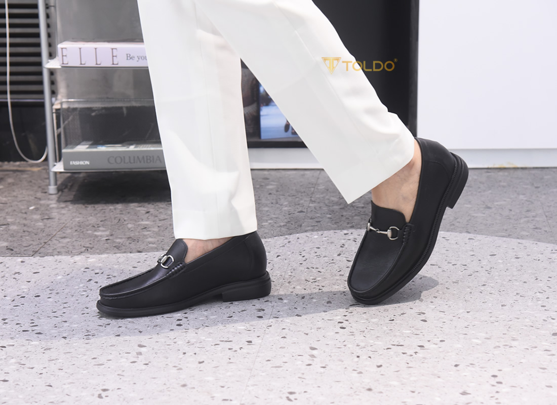 Giày nam cao 8cm siêu nhẹ đế khâu 6